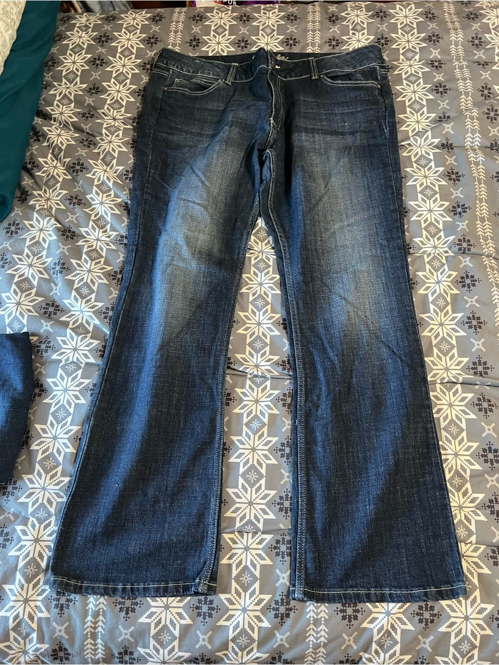 Wrangler Women's Dark Blue Bootcut Jeans